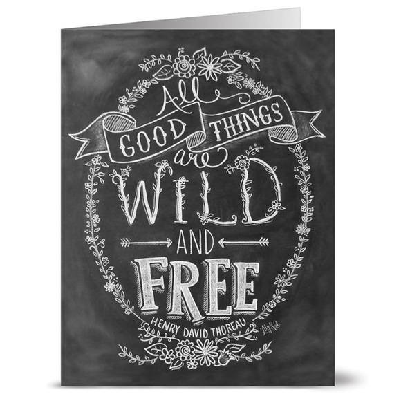 Note Card Cafe Chalkboard Greeting Card Set with Kraft Envelopes - 36 Cards - Picture 7 of 14